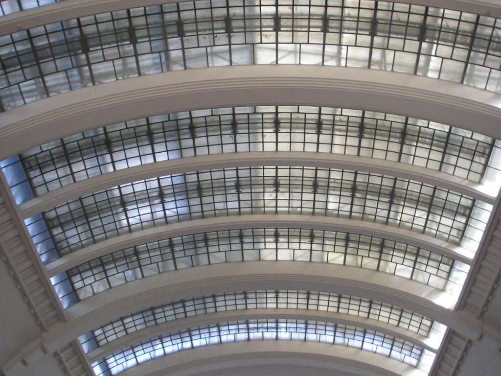 Commercial safety glass and glass roof
